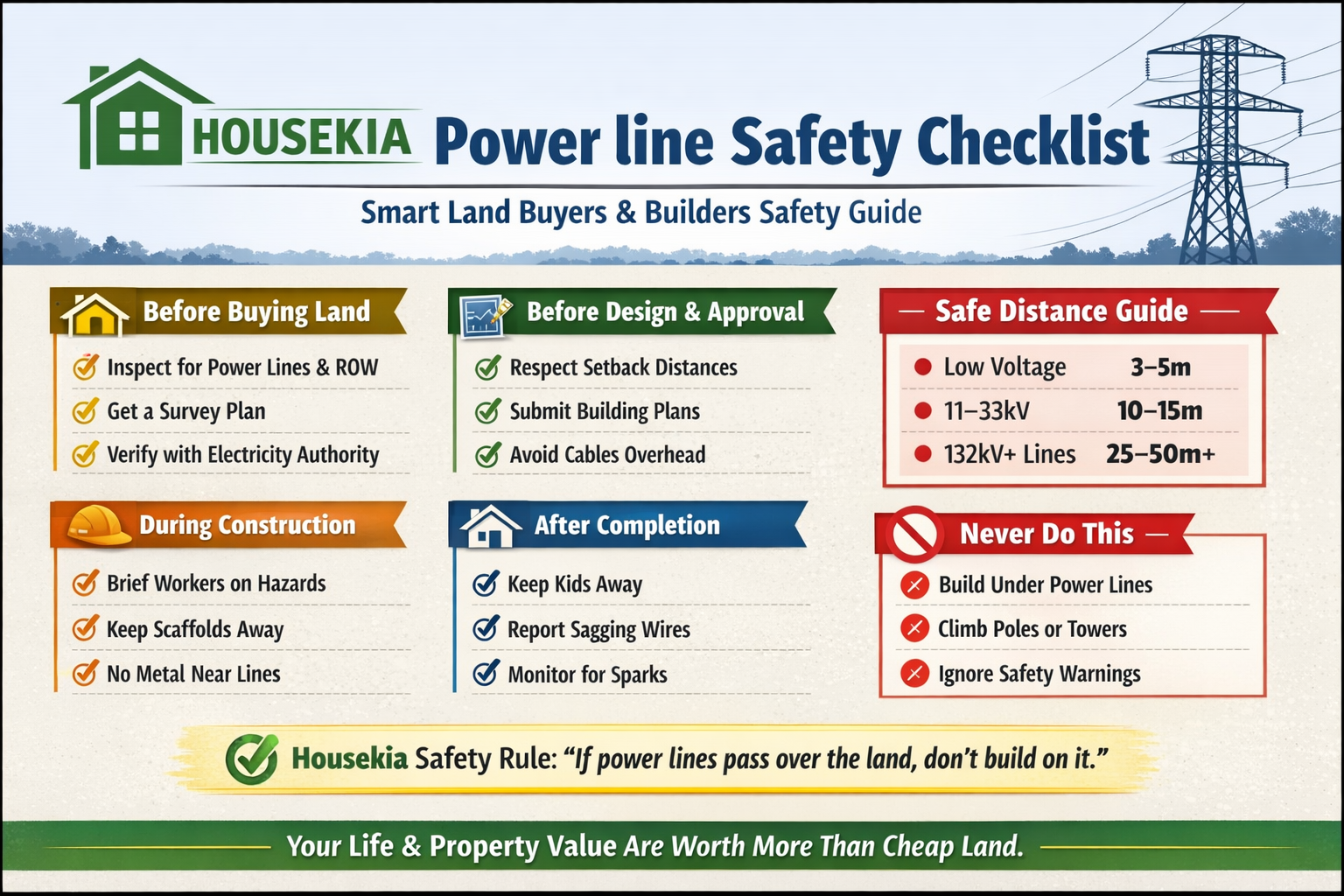 Housekia Powerline Safety Checklist