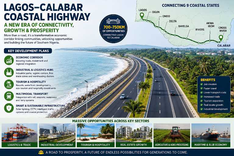 Lagos-Calabar Coastal Highway: Massive Development Plans by Federal and State Governments Set to Transform Southern Nigeria.